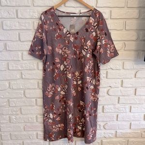 NWT J.Jill Pure Jill Affinity French Terry Dress Size Large